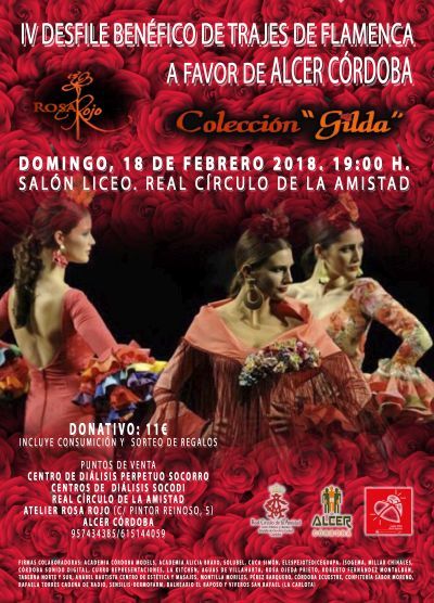 Cartel anunciador del IV Desfile a beneficio de ALCER Córdoba